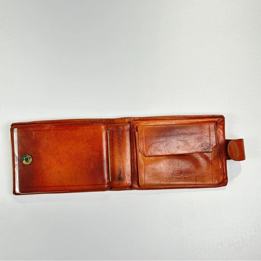 Justin Boots Tan Embossed Leather Card Holder